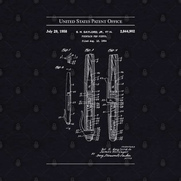 US Patent - Fountain Pen Pistol by Taylor'd Designs